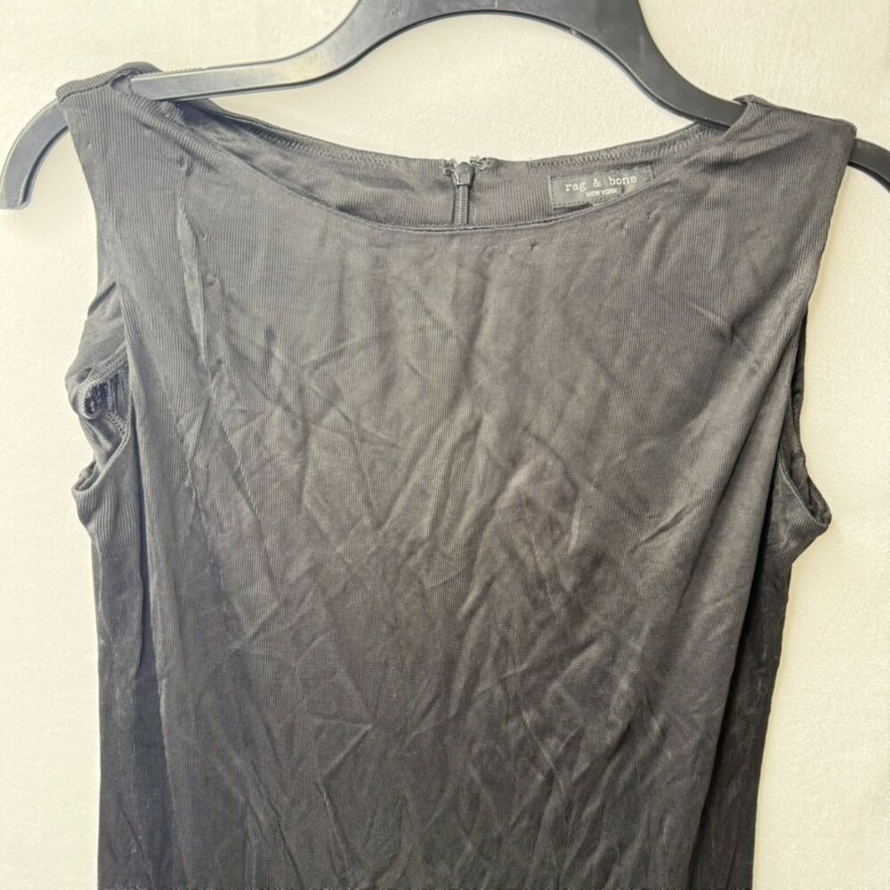 rag & bone Zip up Back Sleeveless Dress, Black, Small - Picture 5 of 12